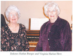 Dolores Harlan Burger and Virginia Harlan Hess